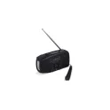 Variante Noir - Radio d'urgence personnalisable solaire à manivelle avec logo - SafeSound