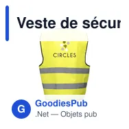 Veste de sécurité personnalisable Safety Reflex Vest avec logo - Miniature 2