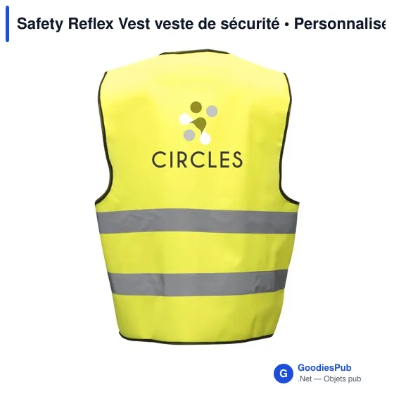 Veste de sécurité personnalisable Safety Reflex Vest avec logo - Image 2