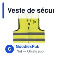 Veste de sécurité personnalisable Safety Reflex Vest avec logo - Miniature 3