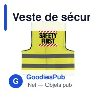 Veste de sécurité personnalisable Safety Reflex Vest avec logo - Miniature 4