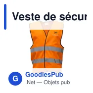 Veste de sécurité personnalisable Safety Reflex Vest avec logo - Miniature 5