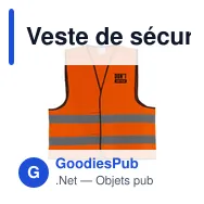 Veste de sécurité personnalisable Safety Reflex Vest avec logo - Miniature 7