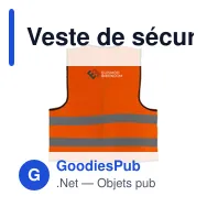 Veste de sécurité personnalisable Safety Reflex Vest avec logo - Miniature 8