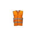 Variante orange fluo - Veste de sécurité personnalisable Safety Reflex Vest avec logo