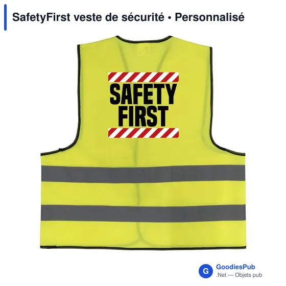 Veste de sécurité personnalisable SafetyFirst avec logo - Image 11