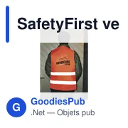 Veste de sécurité personnalisable SafetyFirst avec logo - Miniature 3