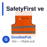 Veste de sécurité personnalisable SafetyFirst avec logo - Miniature 5