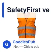 Veste de sécurité personnalisable SafetyFirst avec logo - Miniature 7