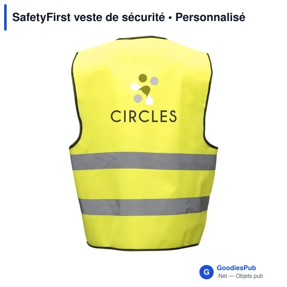 Veste de sécurité personnalisable SafetyFirst avec logo - Image 8