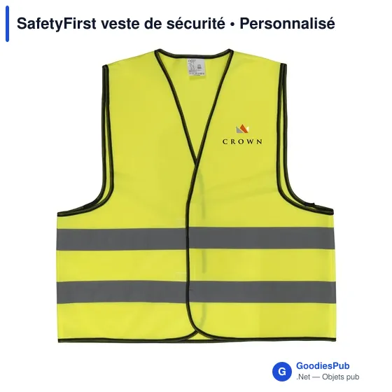 Veste de sécurité personnalisable SafetyFirst avec logo - Image 10