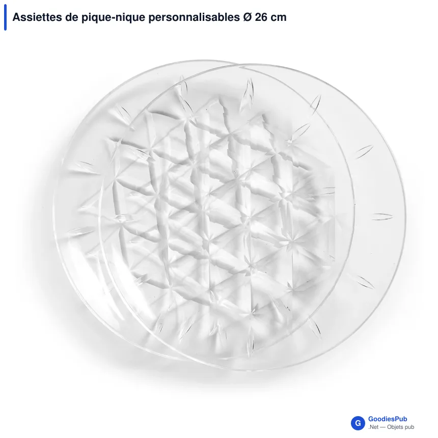 Assiettes de pique-nique personnalisables Ø 26 cm lot de 2 - Sagaform Acryl - Image 2