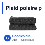 Plaid polaire personnalisable 130 x 170 cm en polyester - Sagaform Agnes - Miniature 3