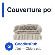 Couverture polaire personnalisable en R-PET 170 x 130 cm - Sagaform Anni - Miniature 2