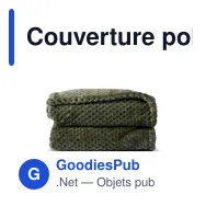 Couverture polaire personnalisable en R-PET 170 x 130 cm - Sagaform Anni - Miniature 3