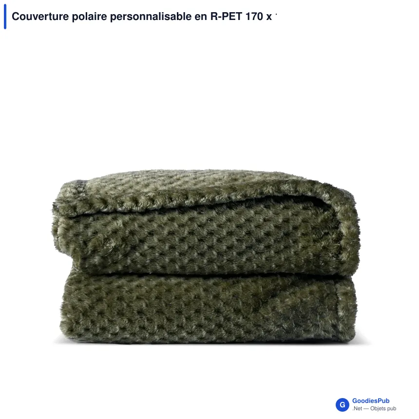 Couverture polaire personnalisable en R-PET 170 x 130 cm - Sagaform Anni - Image 3
