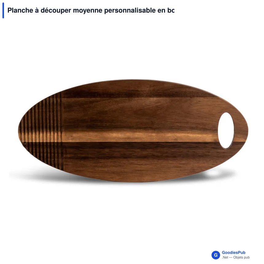 Planche à découper moyenne personnalisable en bois d'acacia avec logo - Sagaform Ante - Image 2
