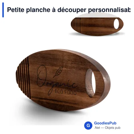 Petite planche à découper personnalisable en bois d'acacia avec logo - Sagaform Ante