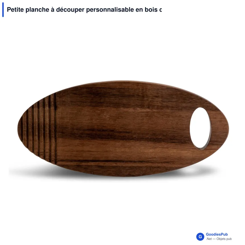 Petite planche à découper personnalisable en bois d'acacia avec logo - Sagaform Ante - Image 2
