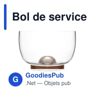 Bol de service personnalisable en verre et bois avec logo - Sagaform Nature - Miniature 2