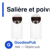 Salière et poivrière personnalisables en verre et liège avec logo - Sagaform Nature - Miniature 2