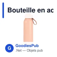 Bouteille en acier recyclé personnalisable 500 ml avec logo - Sagaform Tekla - Miniature 8