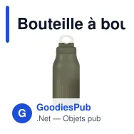 Bouteille à bouchon clic personnalisable 500 ml en acier recyclé - Sagaform Truls - Miniature 2