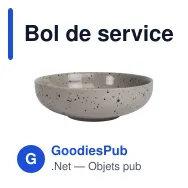 Bol de service personnalisable en grès cérame gris - Sagaform Ditte - Miniature 2