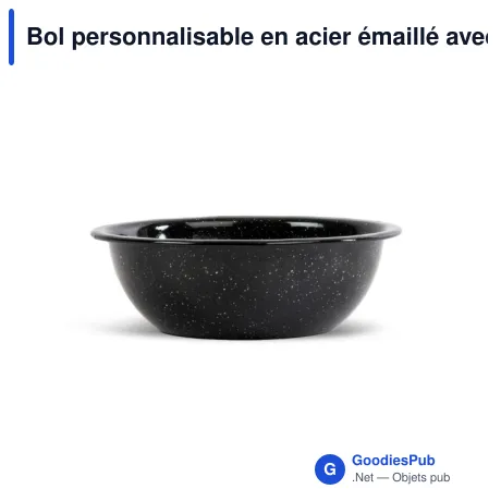 Bol personnalisable en acier émaillé avec logo - Sagaform Doris
