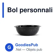 Bol personnalisable en acier émaillé avec logo - Sagaform Doris - Miniature 2