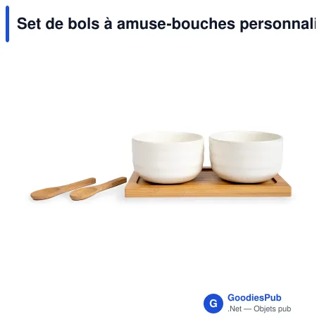 Set de bols à amuse-bouches personnalisable 170 ml avec cuillères - Sagaform Ellen