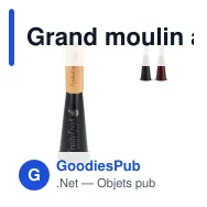 Grand moulin à sel ou à poivre personnalisable 32 cm avec logo - Sagaform Gurken - Miniature 1