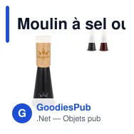 Moulin à sel ou à poivre personnalisable 20,5 cm avec logo - Sagaform Gurken - Miniature 1