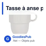 Tasse à anse personnalisable en porcelaine 270 ml avec logo - Sagaform Inka - Miniature 3