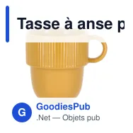 Tasse à anse personnalisable en porcelaine 270 ml avec logo - Sagaform Inka - Miniature 5