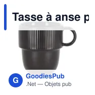 Tasse à anse personnalisable en porcelaine 270 ml avec logo - Sagaform Inka - Miniature 6