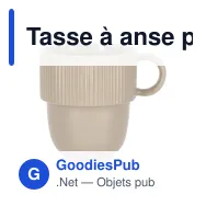 Tasse à anse personnalisable en porcelaine 270 ml avec logo - Sagaform Inka - Miniature 7