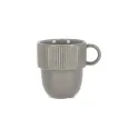 Variante Gris - Tasse à anse personnalisable en porcelaine 270 ml avec logo - Sagaform Inka