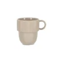 Variante Gris clair - Tasse à anse personnalisable en porcelaine 270 ml avec logo - Sagaform Inka