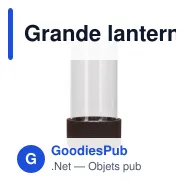 Grande lanterne personnalisable en verre et liège avec logo - Sagaform Dante - Miniature 2