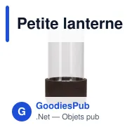 Petite lanterne personnalisable en verre et liège avec logo - Sagaform Dante - Miniature 2