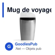 Mug de voyage personnalisable 240 ml en acier inoxydable avec logo - Sagaform Loke - Miniature 2