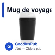 Mug de voyage personnalisable 240 ml en acier inoxydable avec logo - Sagaform Loke - Miniature 3