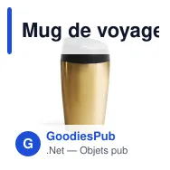 Mug de voyage personnalisable 240 ml en acier inoxydable avec logo - Sagaform Loke - Miniature 4