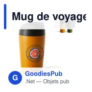 Mug de voyage coloré personnalisable 240 ml en inox avec logo - Sagaform Loke - Miniature 1