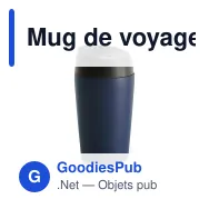 Mug de voyage coloré personnalisable 240 ml en inox avec logo - Sagaform Loke - Miniature 3