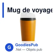 Mug de voyage coloré personnalisable 240 ml en inox avec logo - Sagaform Loke - Miniature 4