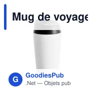 Mug de voyage coloré personnalisable 240 ml en inox avec logo - Sagaform Loke - Miniature 5