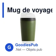 Mug de voyage coloré personnalisable 240 ml en inox avec logo - Sagaform Loke - Miniature 6