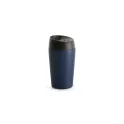 Variante Bleu foncé - Mug de voyage coloré personnalisable 240 ml en inox avec logo - Sagaform Loke
